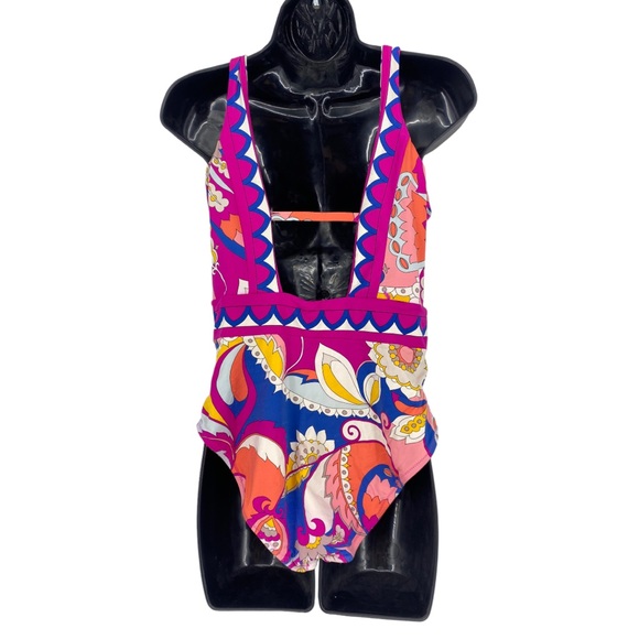 Trina Turk Sevilla V Plunge one piece swimsuit - Picture 4 of 7